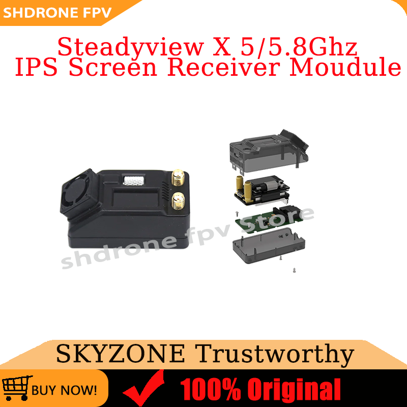 Skyzone Steadyview X Receiver Module - Neues SKYZONE SteadyView X IPS-Bildschirmempfängermodul 5/5,8