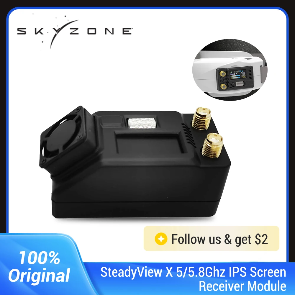 Skyzone Steadyview X Receiver Module - Skyzone SteadyView X 5GHz 5,8GHz IPS-Bildschirm