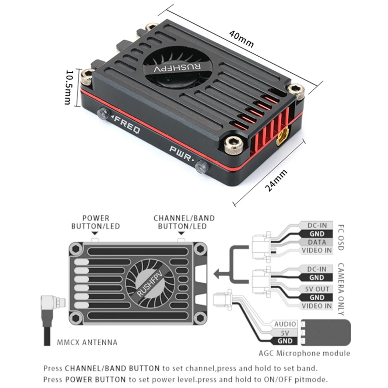 RUSH MAX SOLO 5,8 GHz 2,5 W VT – Rushfpv Rush Max Solo 5.8G 2.5W Vtx Bewertung und Preis